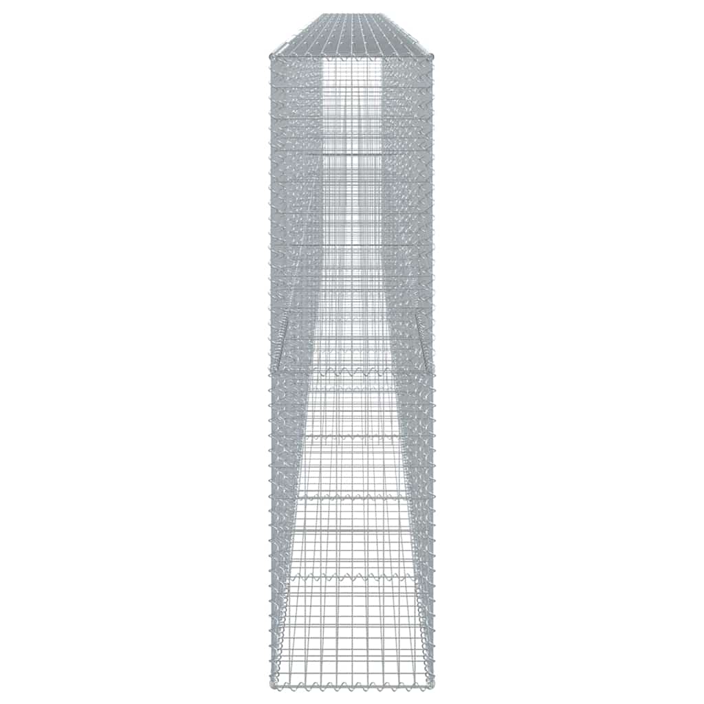vidaXL Gabione mit Deckel 900x50x200 cm Verzinktes Eisen