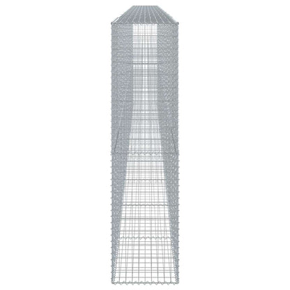 vidaXL Gabione mit Deckel 900x50x200 cm Verzinktes Eisen