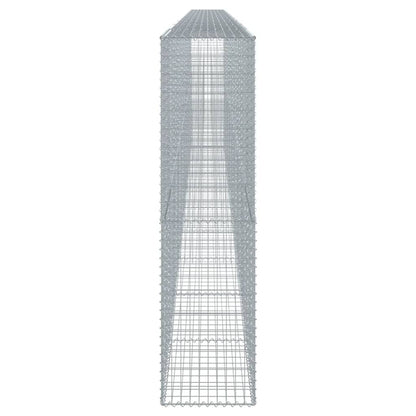 vidaXL Gabione mit Deckel 1000x50x200 cm Verzinktes Eisen