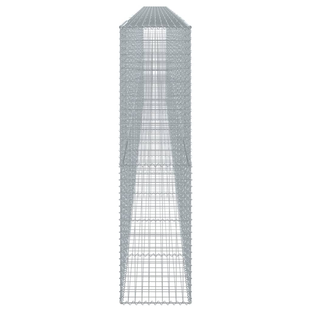 vidaXL Gabione mit Deckel 1100x50x200 cm Verzinktes Eisen