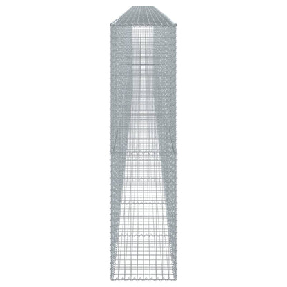 vidaXL Gabione mit Deckel 1100x50x200 cm Verzinktes Eisen