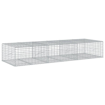 vidaXL Gabione mit Deckel 300x100x50 cm Verzinktes Eisen