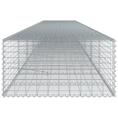 vidaXL Gabion avec couvercle 700x100x50 cm Fer galvanisé