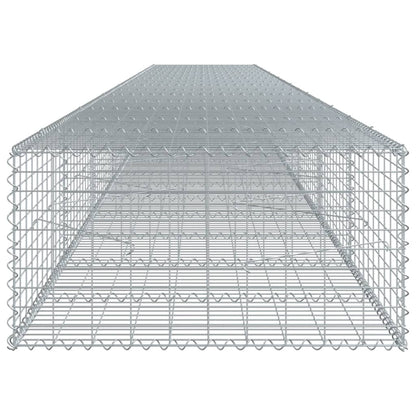 vidaXL Gabion avec couvercle 800x100x50 cm Fer galvanisé