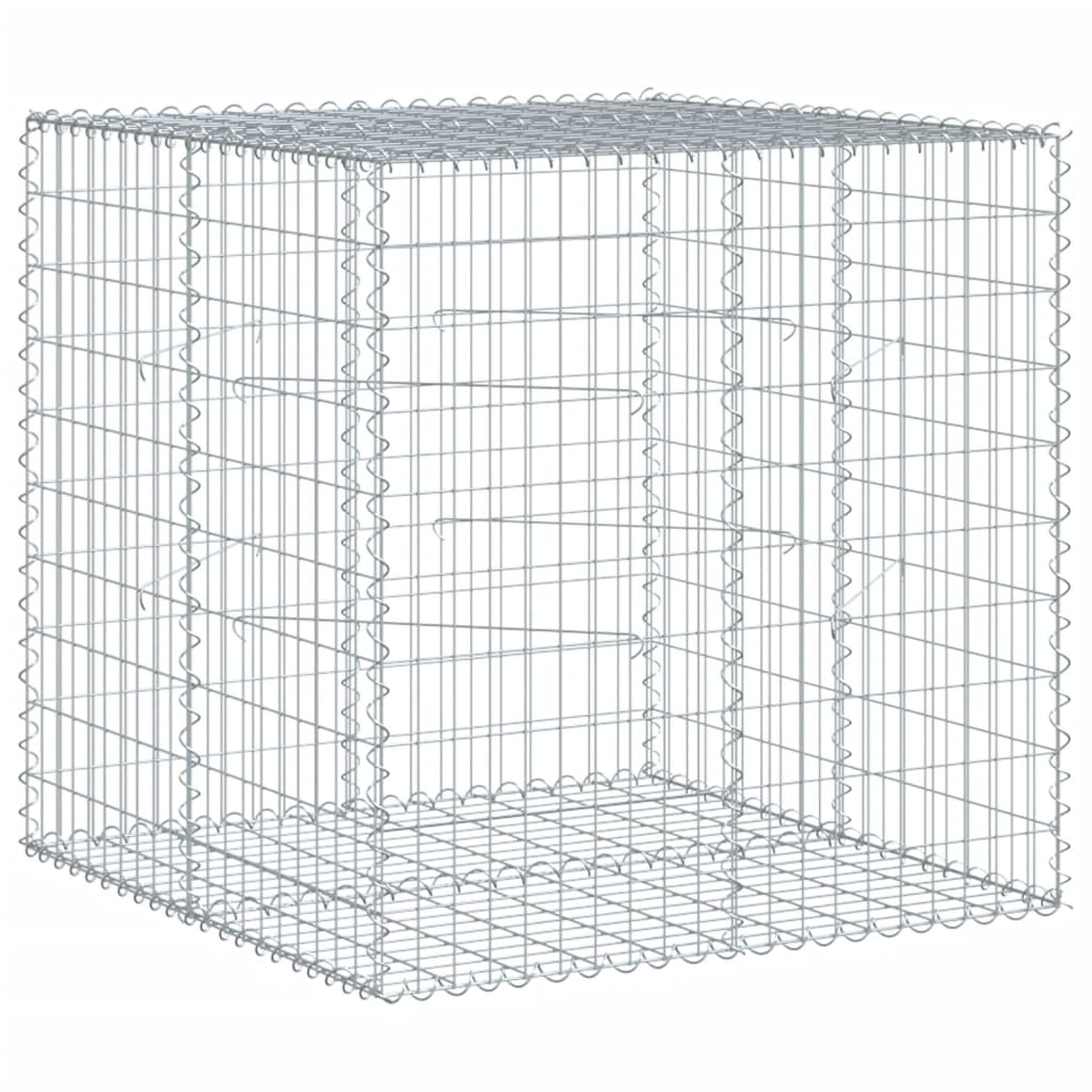 vidaXL Gabion avec couvercle 100x100x100 cm Fer galvanisé