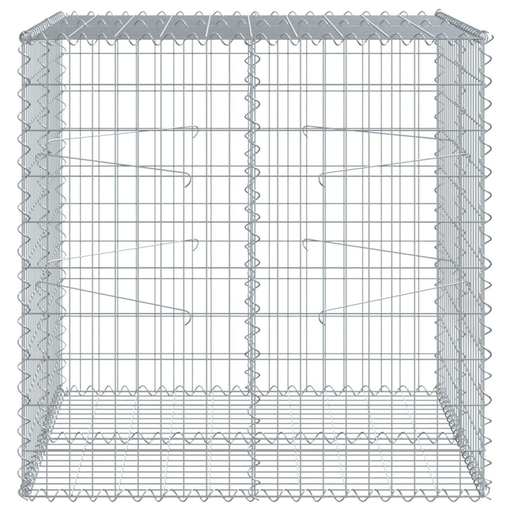 vidaXL Gabion avec couvercle 100x100x100 cm Fer galvanisé