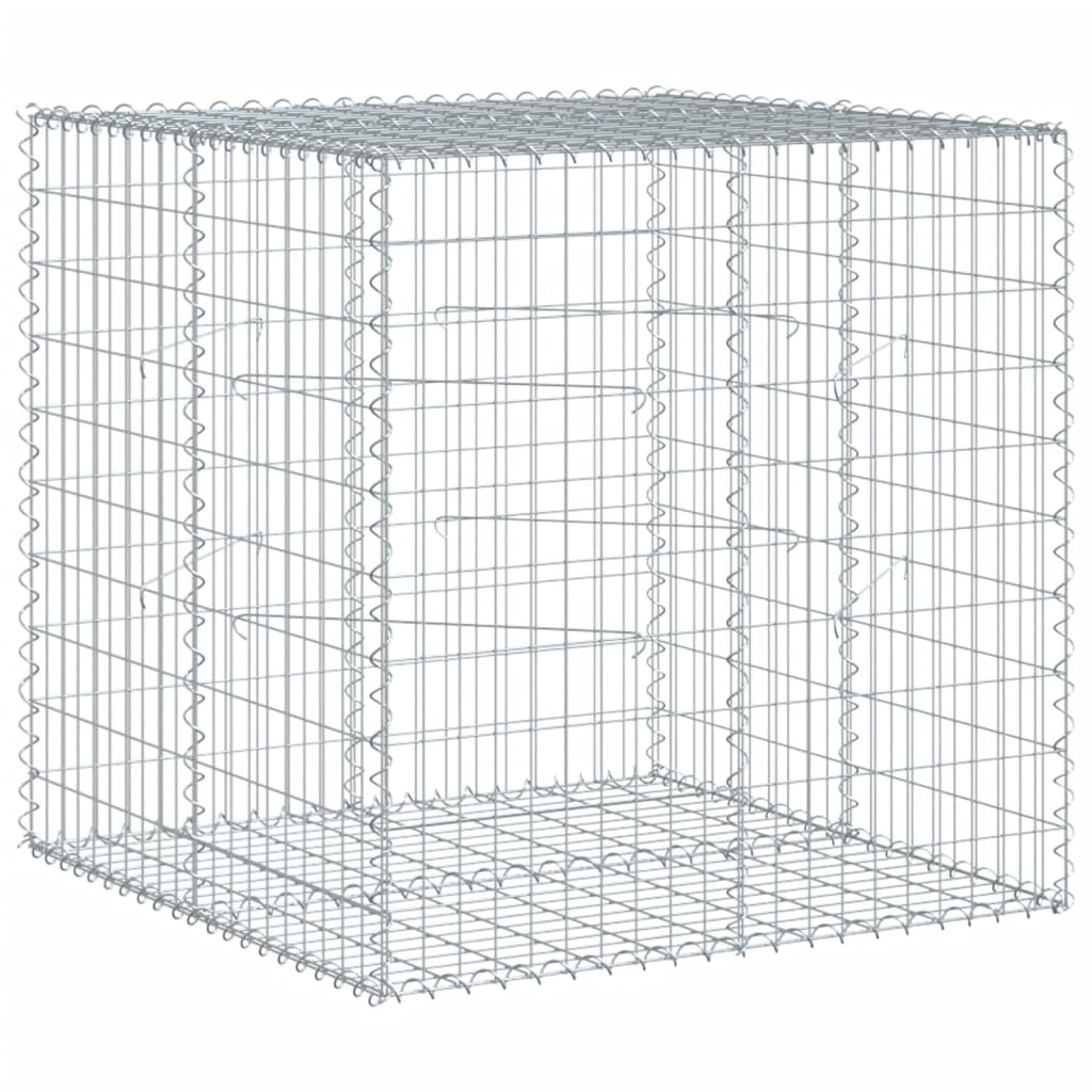vidaXL Gabion avec couvercle 100x100x100 cm Fer galvanisé
