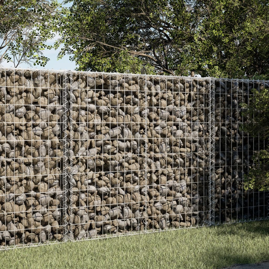 vidaXL Gabion avec couvercle 100x100x100 cm Fer galvanisé