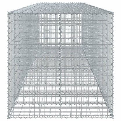 vidaXL Gabionenkorb mit Deckel 550x100x100 cm en fer galvanisé