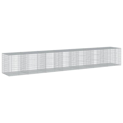 vidaXL Gabionenkorb mit Deckel 700x100x100 cm en acier galvanisé