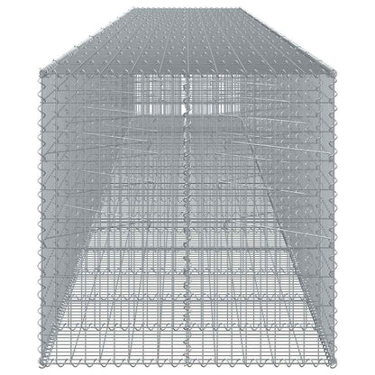 vidaXL Gabione mit Deckel 850x100x100 cm Verzinktes Eisen