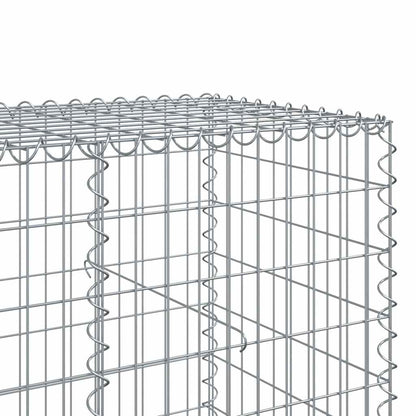 vidaXL Gabione mit Deckel 850x100x100 cm Verzinktes Eisen