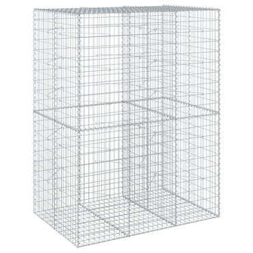 vidaXL Gabione mit Deckel 150x100x200 cm Verzinktes Eisen