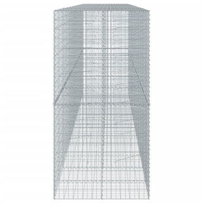 vidaXL Gabionenkorb mit Deckel 600x100x200 cm Fer Galvanisé