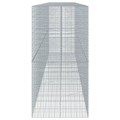 vidaXL Gabione mit Deckel 750x100x200 cm Verzinktes Eisen