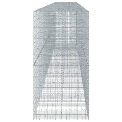 vidaXL Gabion avec couvercle 950x100x200 cm Fer galvanisé
