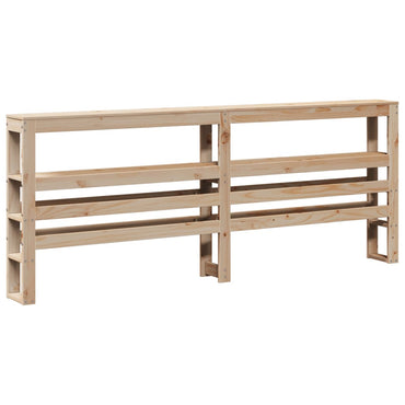 vidaXL Kopfteil mit Ablagen 200 cm Massivholz Kiefer