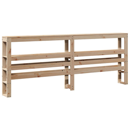 vidaXL Kopfteil mit Ablagen 200 cm Massivholz Kiefer