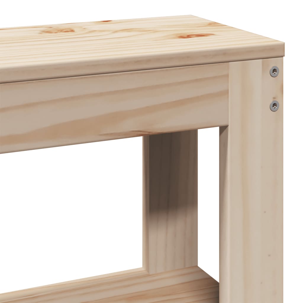 vidaXL Kopfteil mit Ablagen 200 cm Massivholz Kiefer