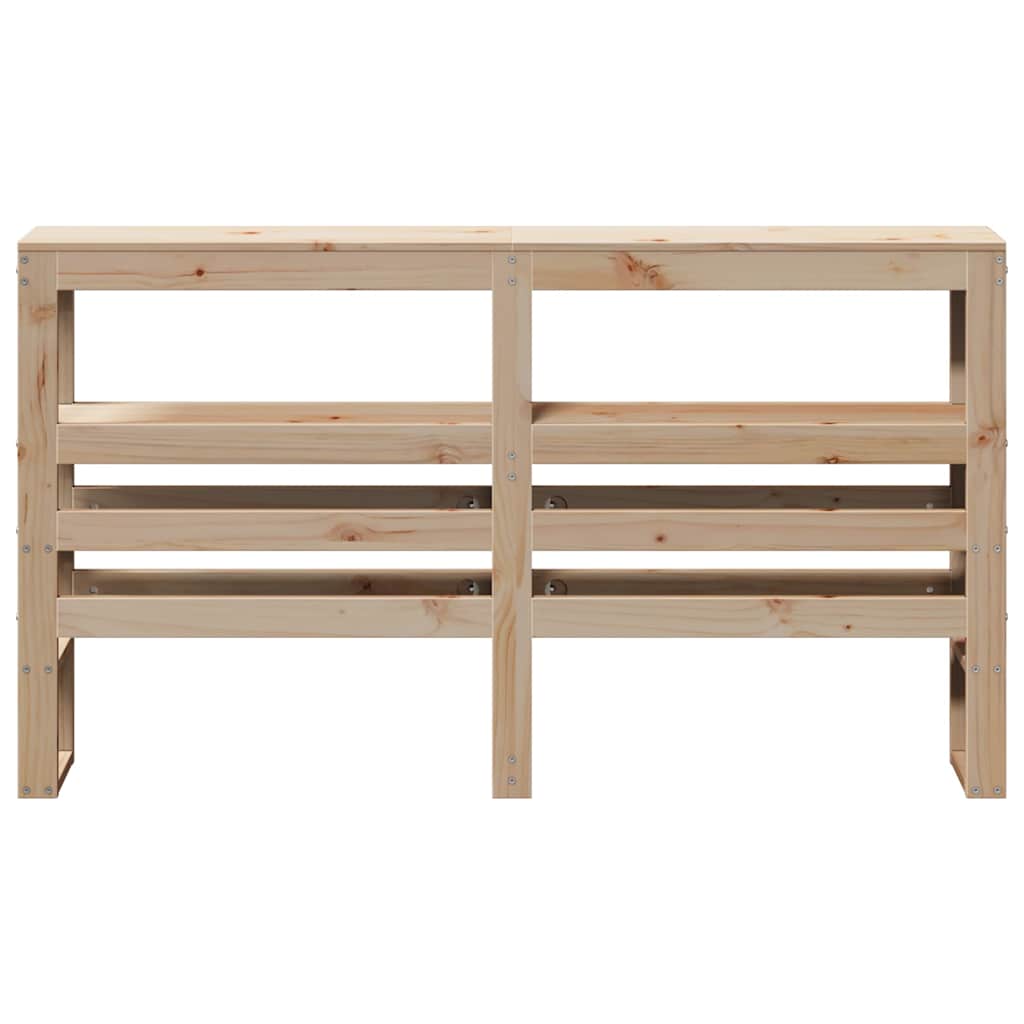 vidaXL Kopfteil mit Ablagen 160 cm Massivholz Kiefer