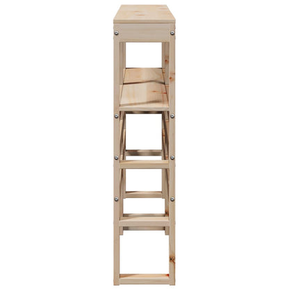 vidaXL Kopfteil mit Ablagen 160 cm Massivholz Kiefer
