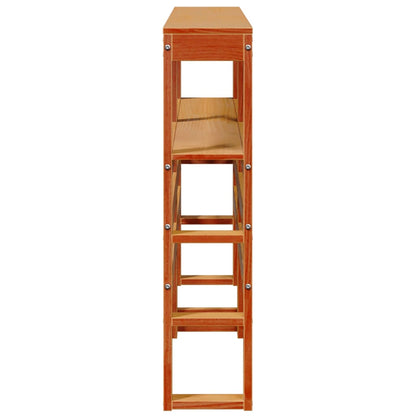 vidaXL Kopfteil mit Ablagen Wachsbraun 160 cm Massivholz Kiefer