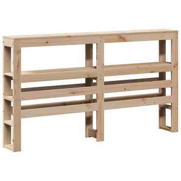 vidaXL Kopfteil mit Ablagen 140 cm Massivholz Kiefer