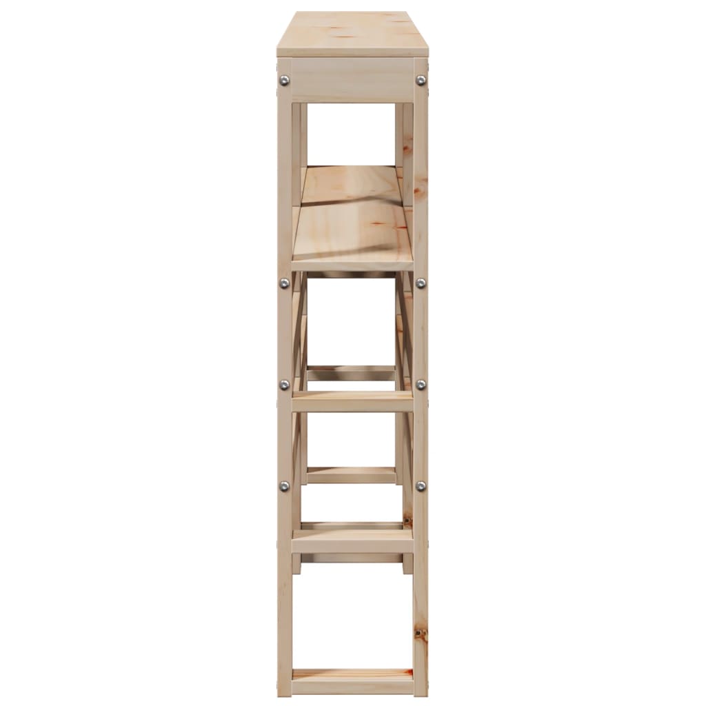 vidaXL Kopfteil mit Ablagen 140 cm Massivholz Kiefer