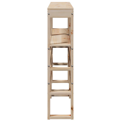 vidaXL Kopfteil mit Ablagen 140 cm Massivholz Kiefer