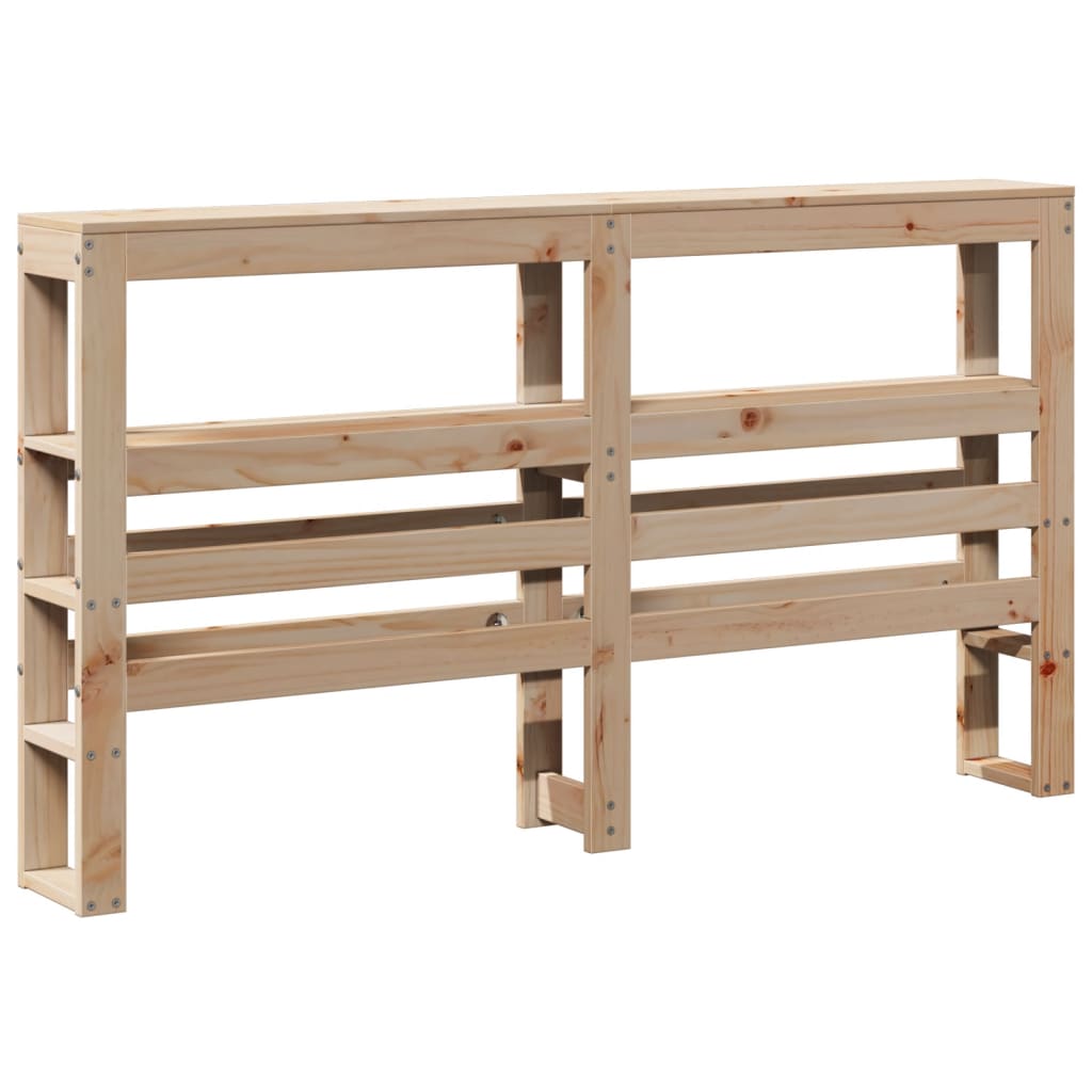 vidaXL Kopfteil mit Ablagen 140 cm Massivholz Kiefer