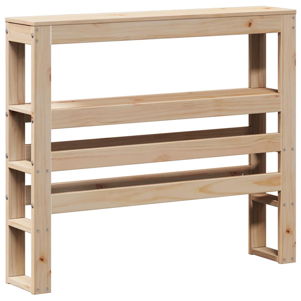 vidaXL Kopfteil mit Ablagen 100 cm Massivholz Kiefer