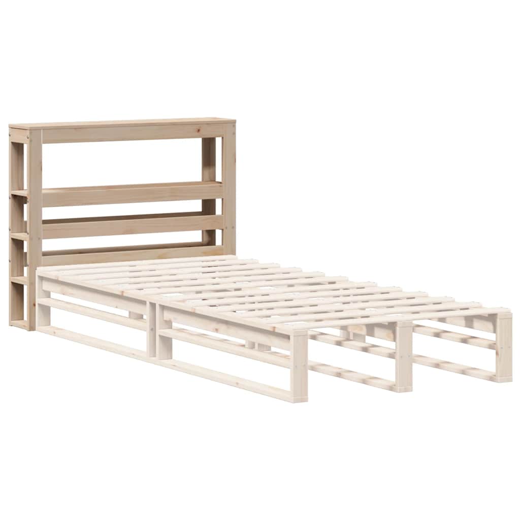 vidaXL Kopfteil mit Ablagen 100 cm Massivholz Kiefer