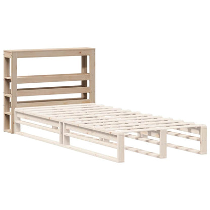 vidaXL Kopfteil mit Ablagen 100 cm Massivholz Kiefer