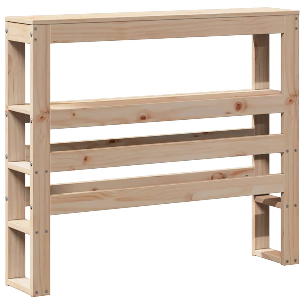 vidaXL Kopfteil mit Ablagen 100 cm Massivholz Kiefer