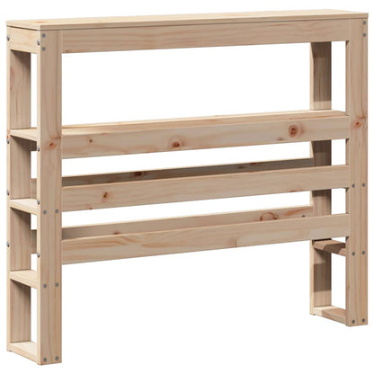 vidaXL Kopfteil mit Ablagen 100 cm Massivholz Kiefer