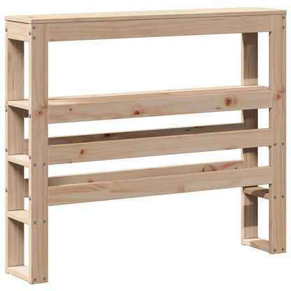 vidaXL Kopfteil mit Ablagen 75 cm Massivholz Kiefer