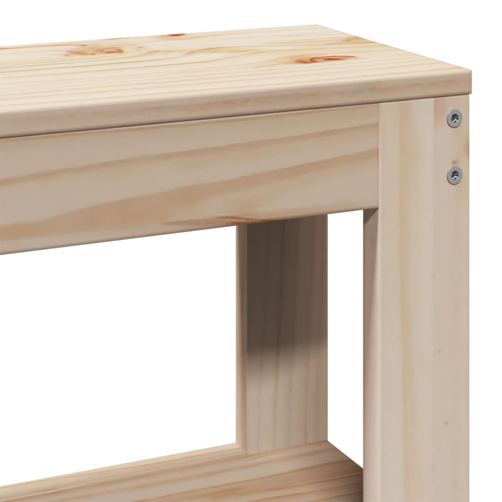 vidaXL Kopfteil mit Ablagen 75 cm Massivholz Kiefer