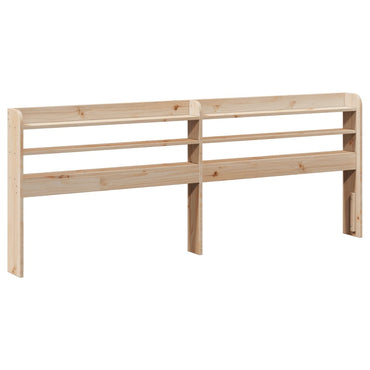 vidaXL Kopfteil mit Ablagen 200 cm Massivholz Kiefer