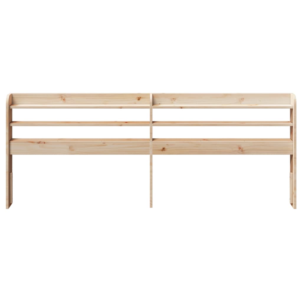 vidaXL Kopfteil mit Ablagen 200 cm Massivholz Kiefer