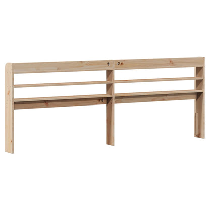 vidaXL Kopfteil mit Ablagen 200 cm Massivholz Kiefer