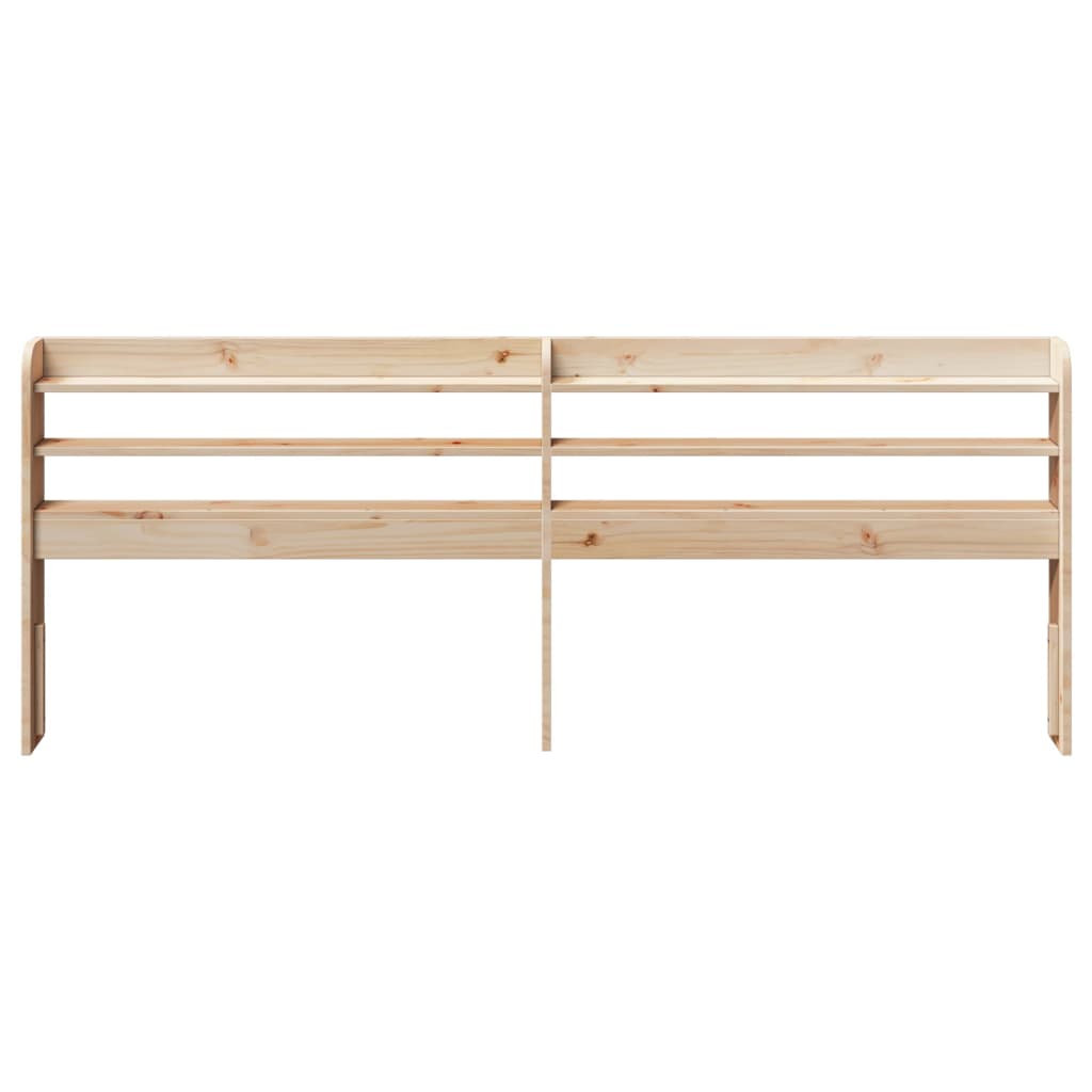 vidaXL Kopfteil mit Ablagen 180 cm Massivholz Kiefer