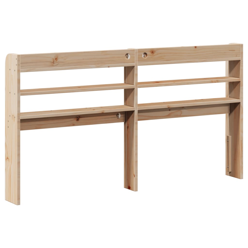 vidaXL Kopfteil mit Ablagen 160 cm Massivholz Kiefer