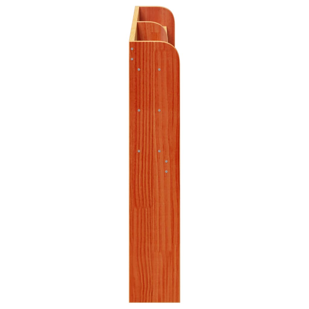 vidaXL Kopfteil mit Ablagen Wachsbraun 160 cm Massivholz Kiefer
