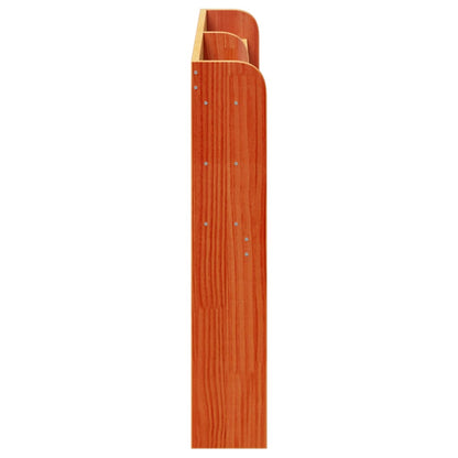 vidaXL Kopfteil mit Ablagen Wachsbraun 160 cm Massivholz Kiefer
