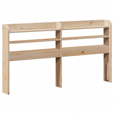 vidaXL Kopfteil mit Ablagen 140 cm Massivholz Kiefer