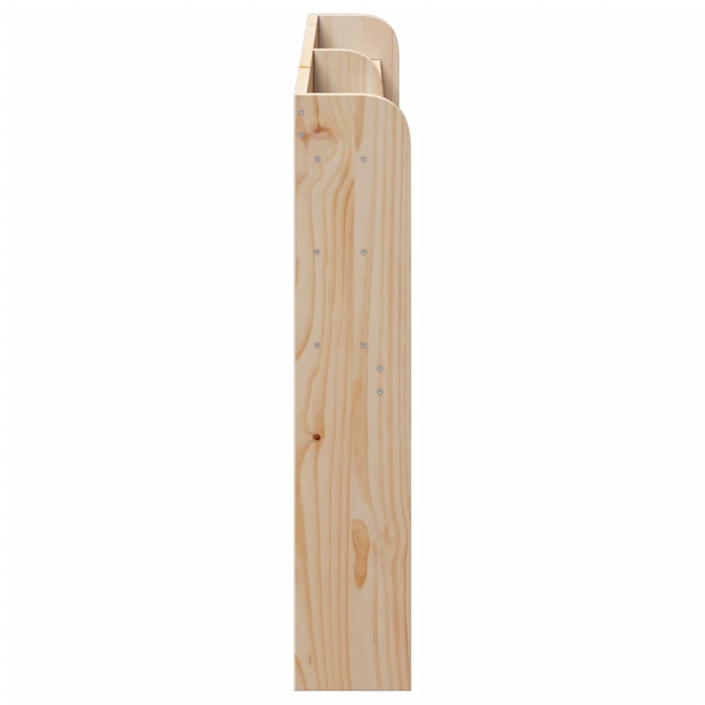 vidaXL Kopfteil mit Ablagen 120 cm Massivholz Kiefer
