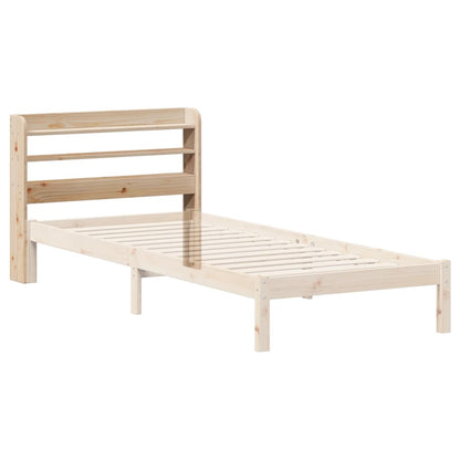 vidaXL Kopfteil mit Ablagen 75 cm Massivholz Kiefer