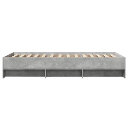 Bettgestell Grau Sonoma 90x200 cm Holzwerkstoff