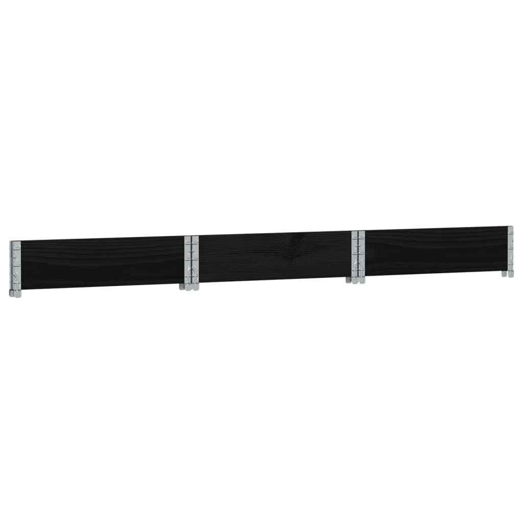 vidaXL Rehausse de palette noire 160x160 cm en pin massif