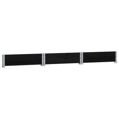vidaXL Rehausse de palette noire 160x160 cm en pin massif